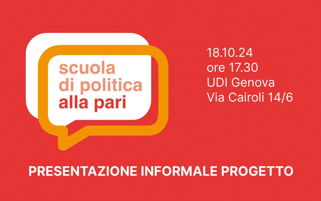 Presentazione Scuola di politica alla pari