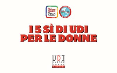 I 5 si di UDI Genova per le donne